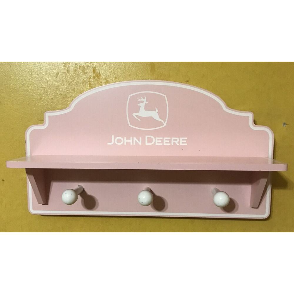 KidKraft John Deere Quality Pink Decorative Wooden Shelf 16"‎ x 9"